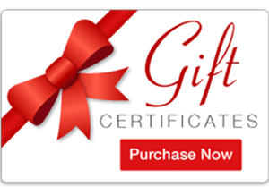 gift certificates available